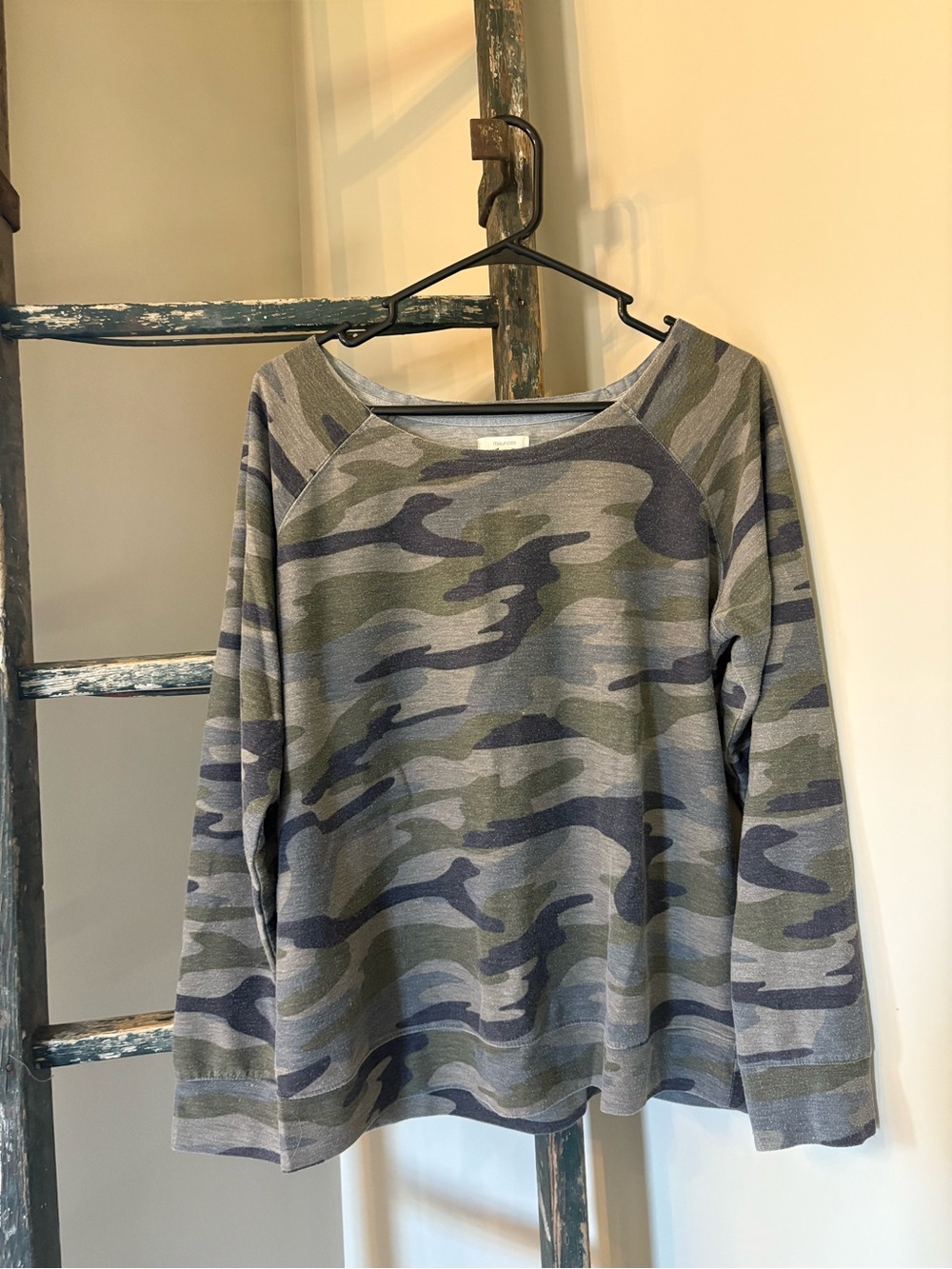 Maurices Light Gray Camo Top